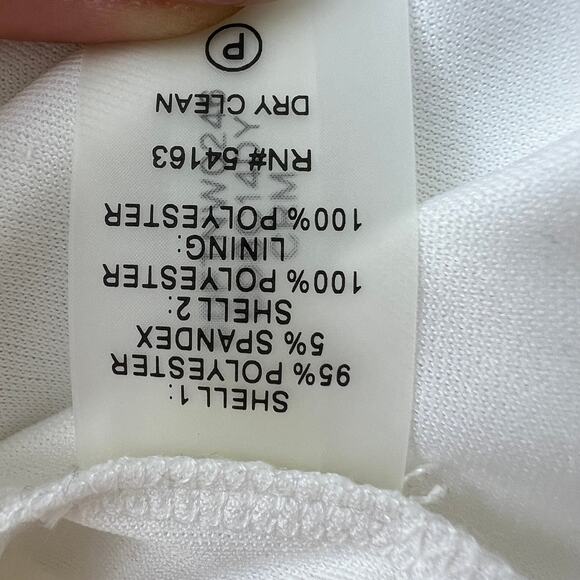 CALVIN KLEIN Cream Bell Sleeve Button Accent Knee Length Sheath Dress Size 2 NEW - Picture 12 of 12